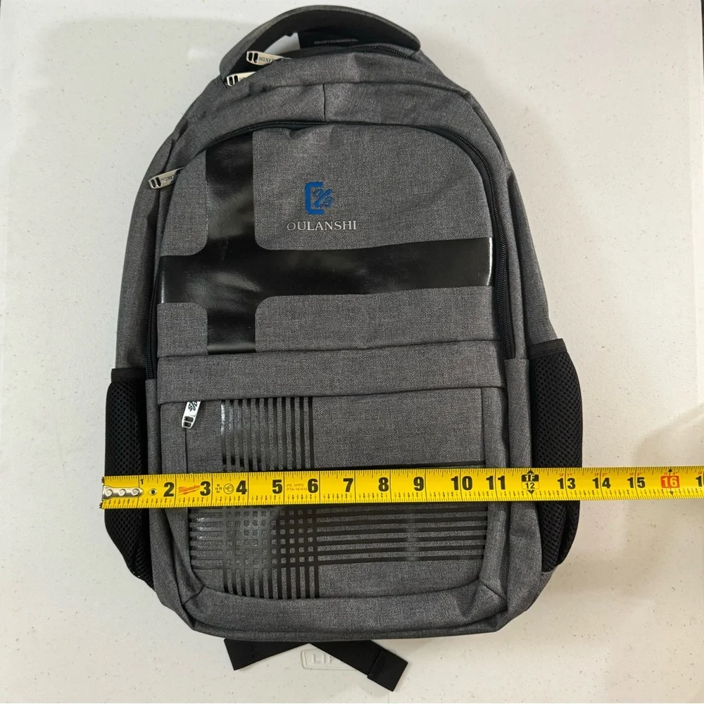 Oulanshi School Business Laptop Backpack with USB Charging Port Unisex NWT - Picture 7 of 17